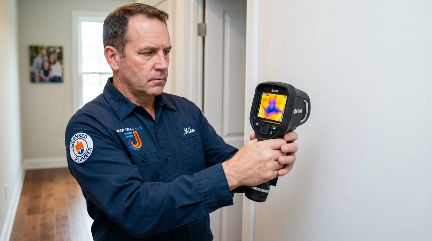 Thermal imaging leak detection by Johns Plumbing LLC in Chaska